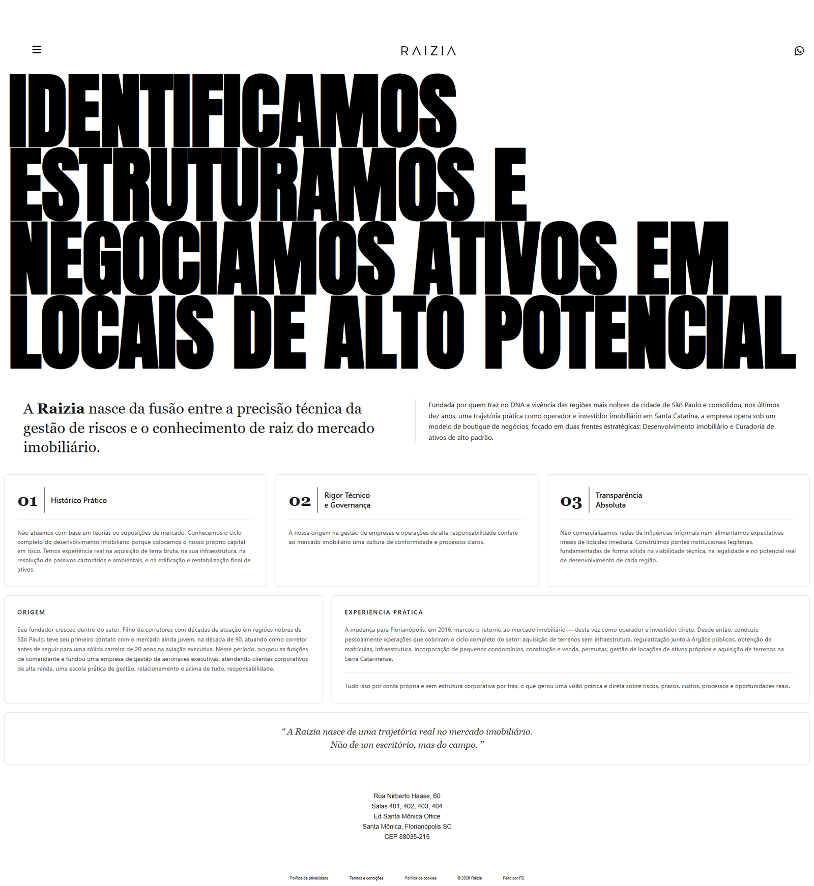 Raizia Imobiliária - Início